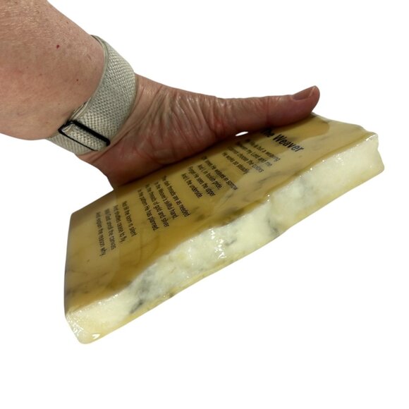 Marble Tabletop Plaque Paperweight The Weaver Poem Desk Decor Inspirational - Picture 4 of 6